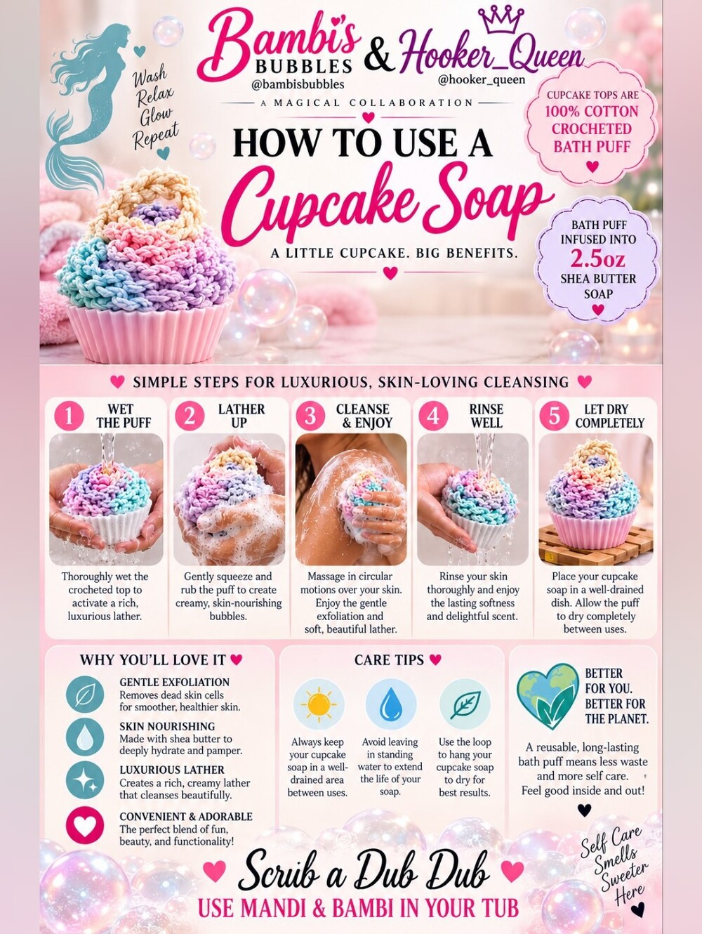 Low Stock! Hand Crafted Collaboration Cupcake Shea Butter Soap - Picture 4 of 8